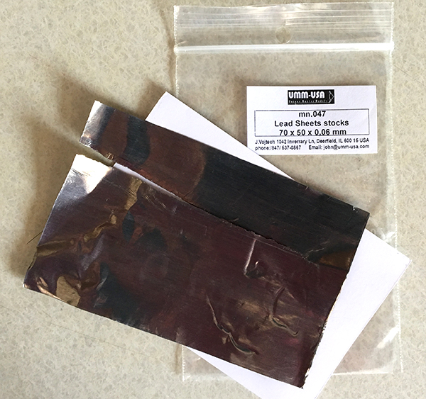 Lead Sheet Stock 0.06mm